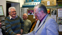 Marshall Gellman and others in studio