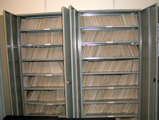 records in filing cabinet