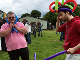 Steve and Guy at the Prestwich Carnival