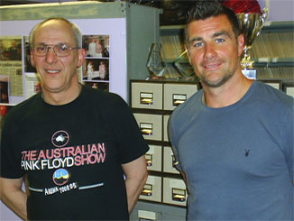 Richie Barker, former Bury FC manager, with Steve Woolfe our Treasurer
