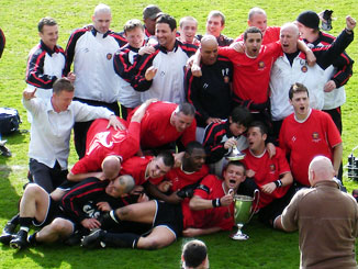 United of Manchester Football Club informal team photo