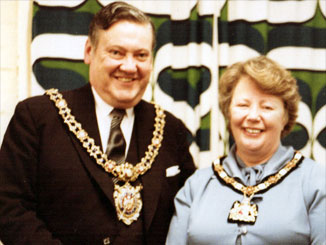 Lord Mayor Of Manchester Clifford Tomlinson & His Lady Mayoress
