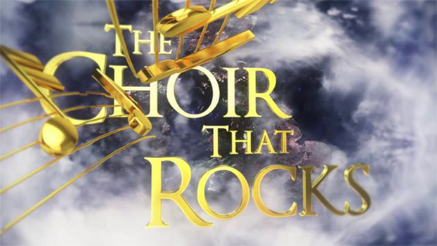 sign displaying the choir that rocks